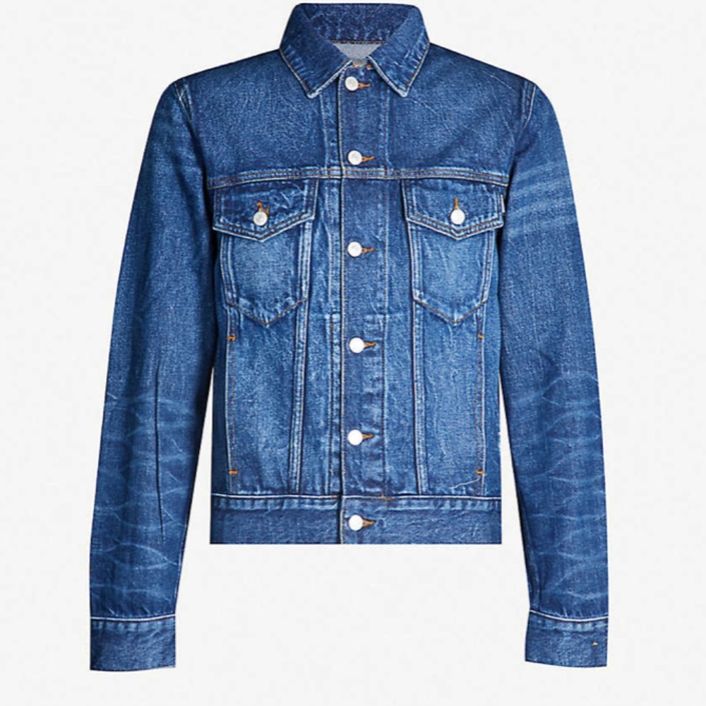 Sandro Faded Denim Jean Jacket